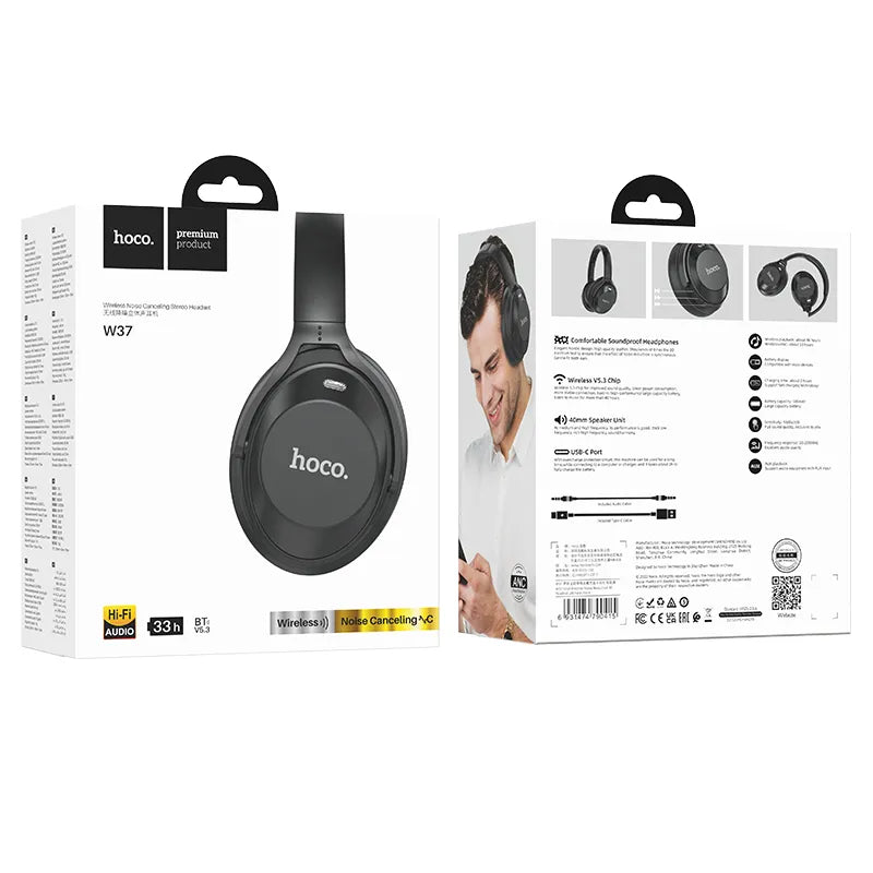 W37 Sound Active Noise Reduction BT headset
