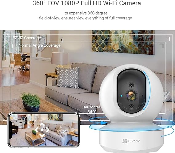 EZVIZ By HIKVISION CS-TY1-4MP SMART WI-FI PAN & TILT CAMERA 4 MEGAPIXEL