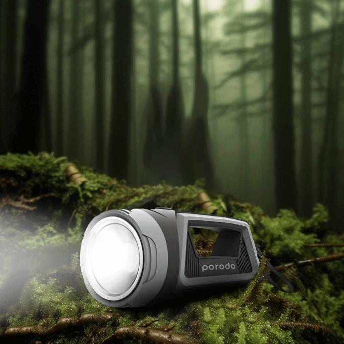 Lifestyle By Porodo 2-in-1 Outdoor Torch & Lamp With Built-in Battery