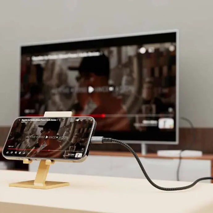 Porodo Lightning HDMI Braided Cable Ultra-HD Video Streaming