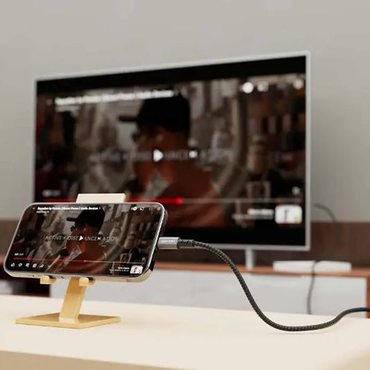 Porodo Lightning HDMI Braided Cable Ultra-HD Video Streaming