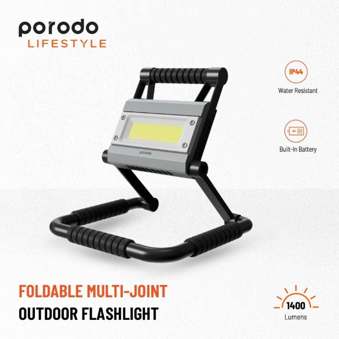 Lifestyle By Porodo Foldable Multi-Joint Outdoor Flashlight