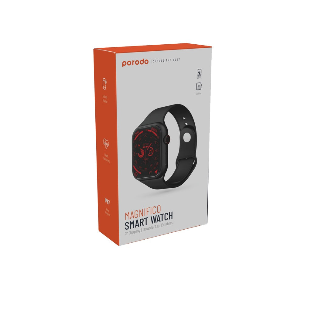 Porodo Magnifico Smart Watch - Double Tap Function