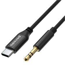 Porodo Metal Braided AUX Cable (1.2m price