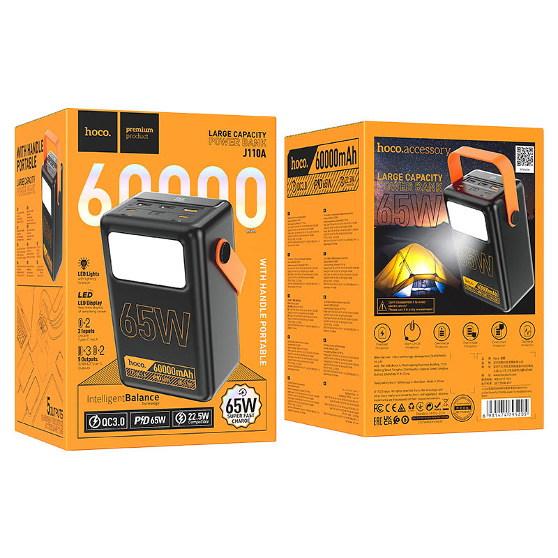 Power bank “J110A Powerful” PD65W 60000mAh