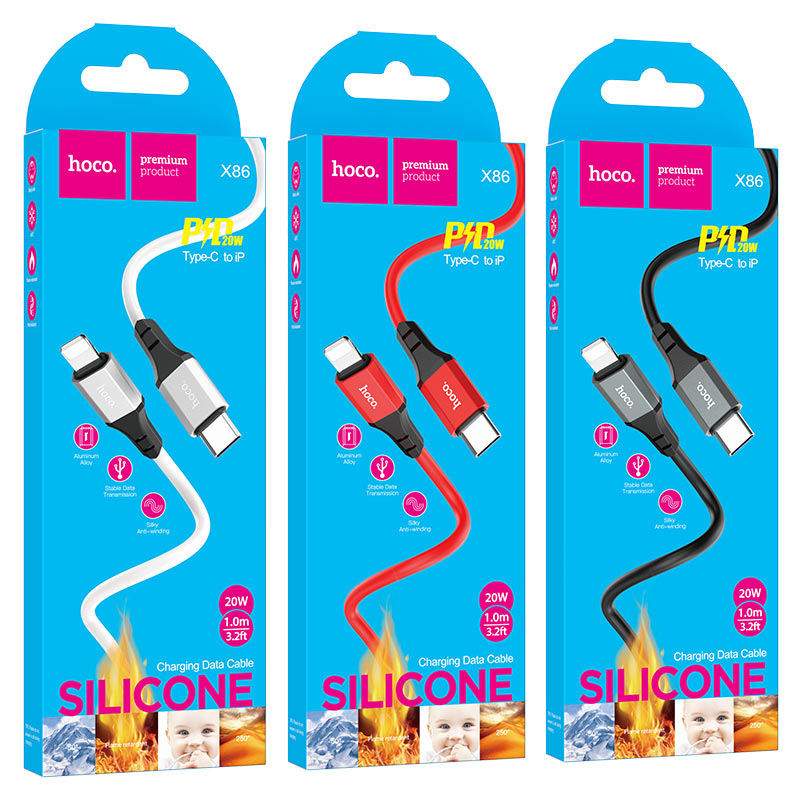 Cable Type-C to Lightning “X86 Spear” PD charging data sync