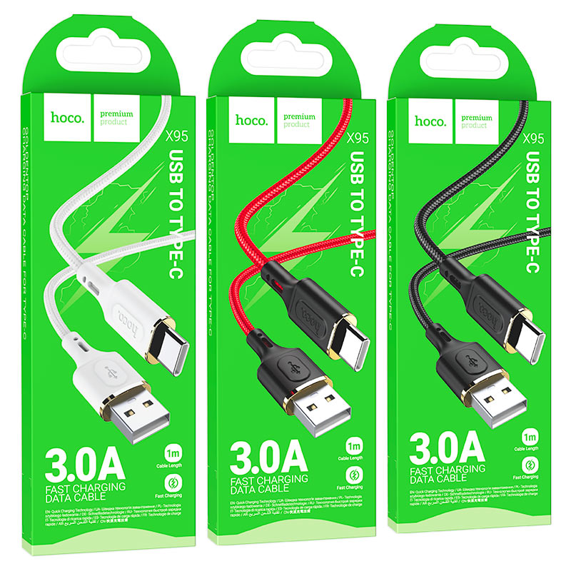 Cable USB to Type-C “X95 Goldentop”