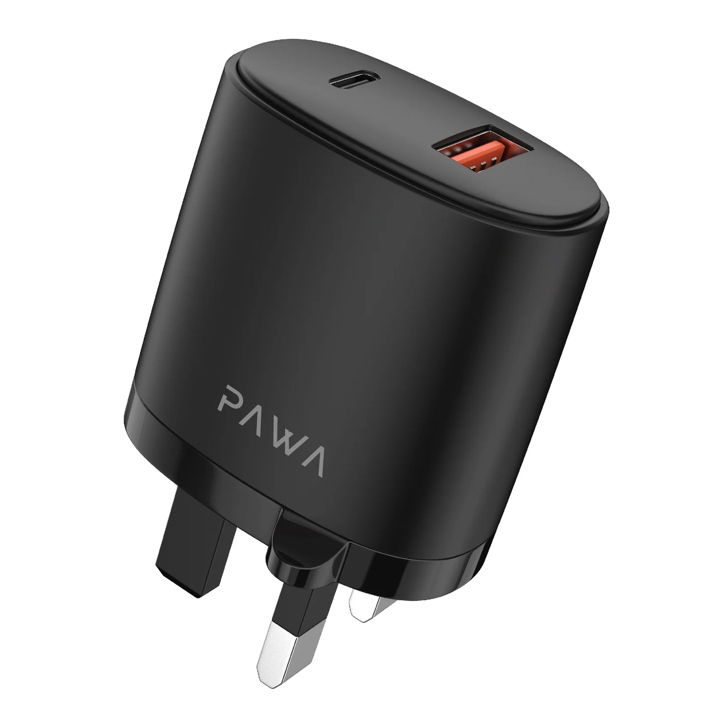 Pawa Solid Travel Charger Dual PD & QC Port With