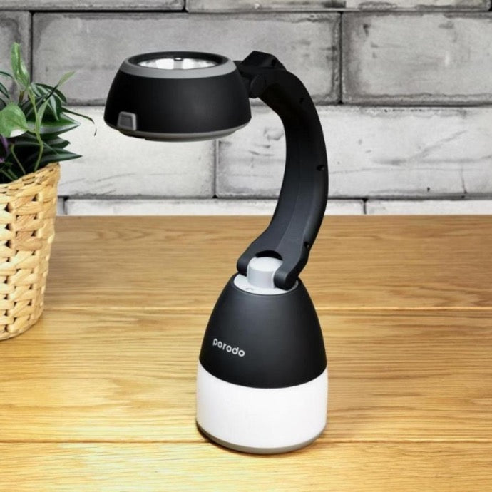 Lifestyle By Porodo 2-in-1 Desk LampTorch Compact Outdoor Lantern