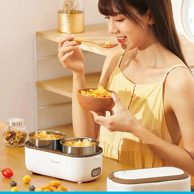Pawa Delicacy Double Layer Electric Lunch Box 2L