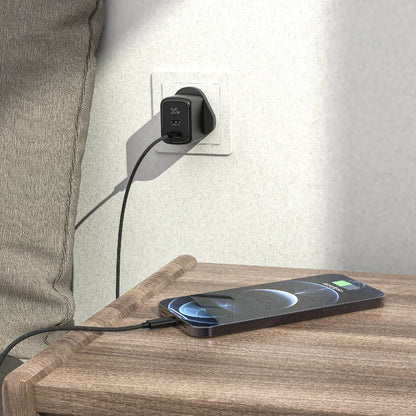 Pawa Stout Gan Travel Charger with Dual PD Port 35W-Black