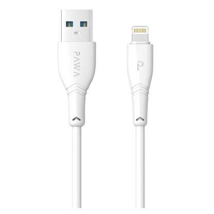 3A Quick Charging USB-A to Lightning PVC Cable 1.2m4ft  White