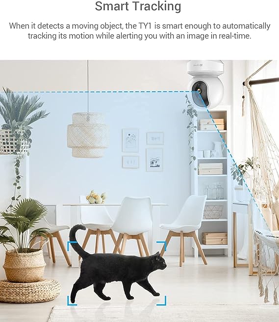 EZVIZ By HIKVISION CS-TY1-4MP SMART WI-FI PAN & TILT CAMERA 4 MEGAPIXEL