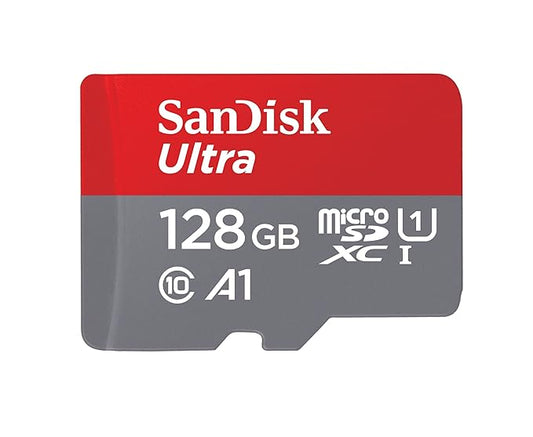 SanDisk Ultra 128GB microSDXC UHS-I, 140MBs R, Memory Card, 10 Y Warranty, for Smartphones
