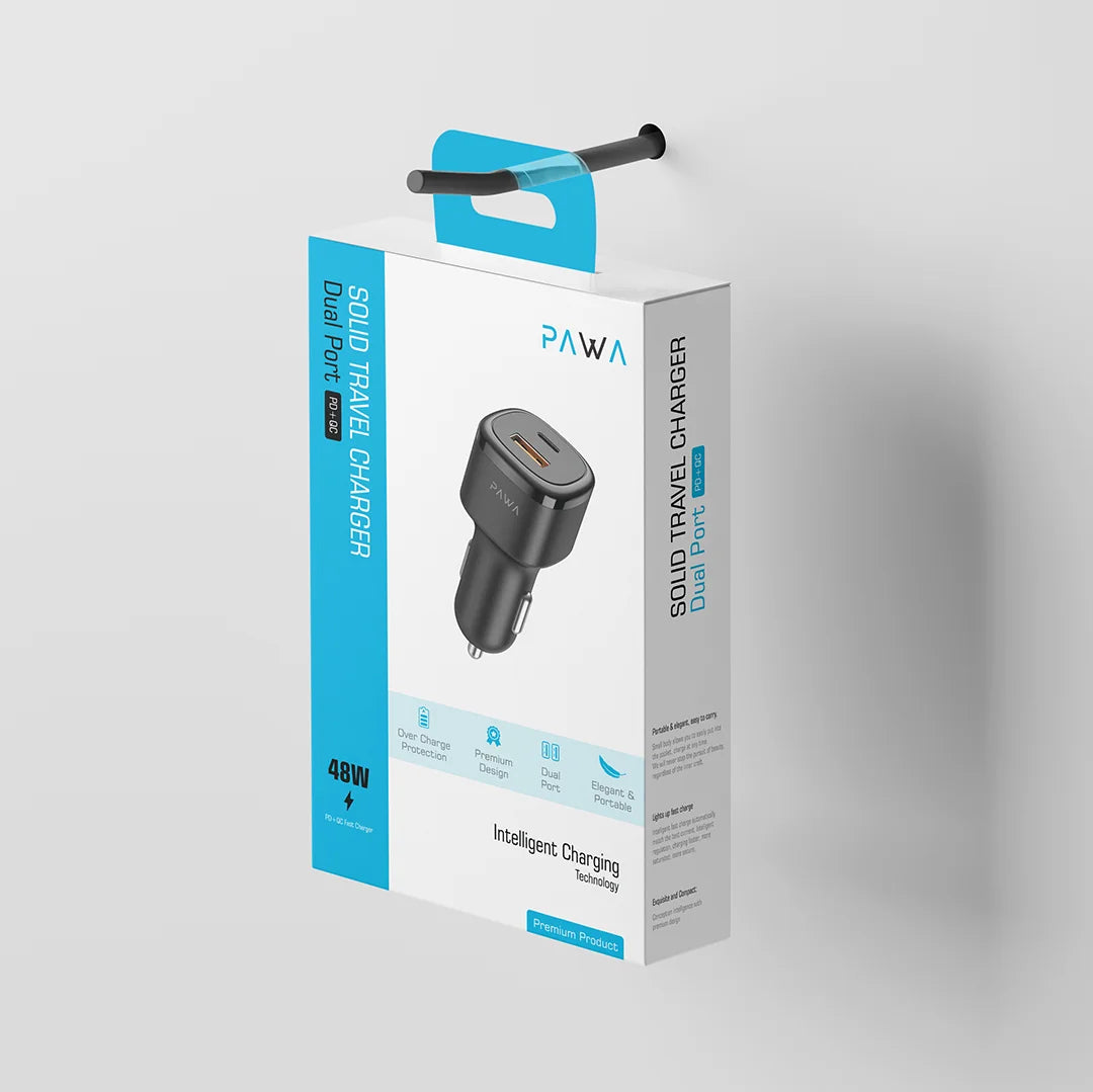 Pawa Solid Car Charger PD48W+ QC