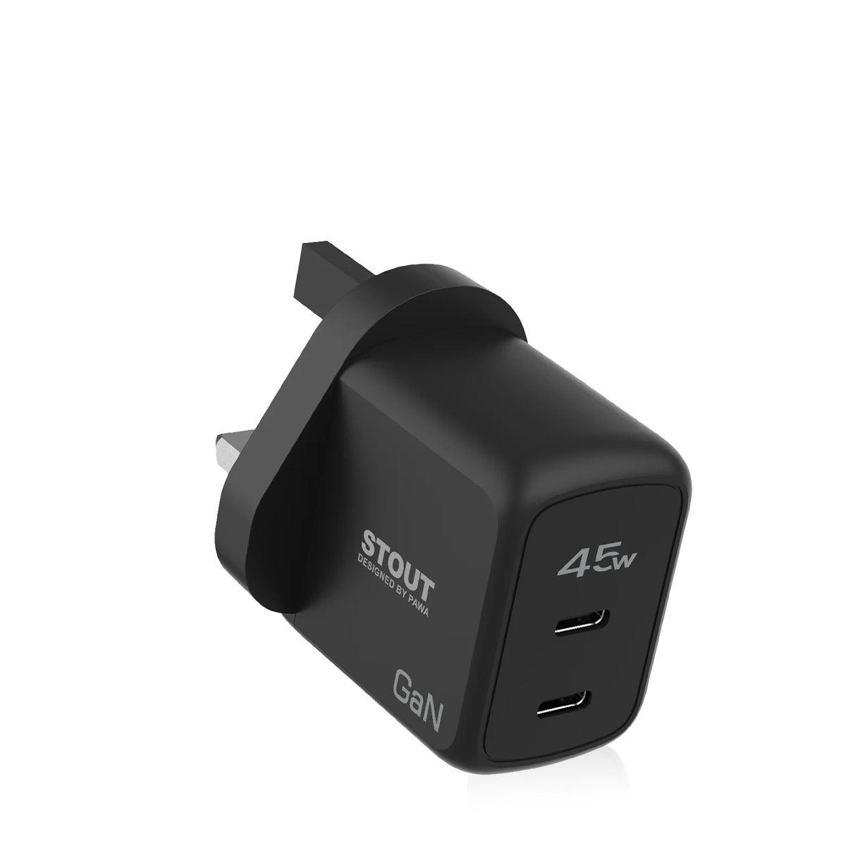 Pawa Stout Gan Travel Charger With Dual PD port 45W
