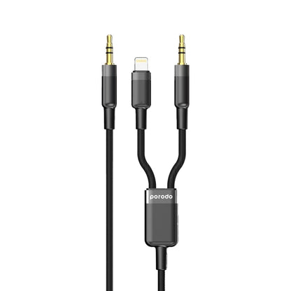 Porodo Multi-Device AUX 3.5mmType-CLightning Cable(4ft1.2m)