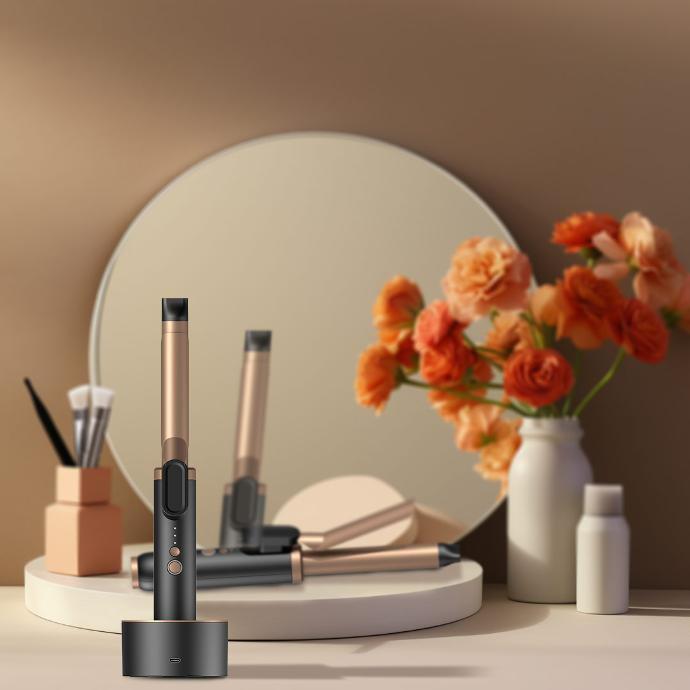 Porodo Lifestyle Cordless Curling Iron Advanced Ceramic Coated Plates