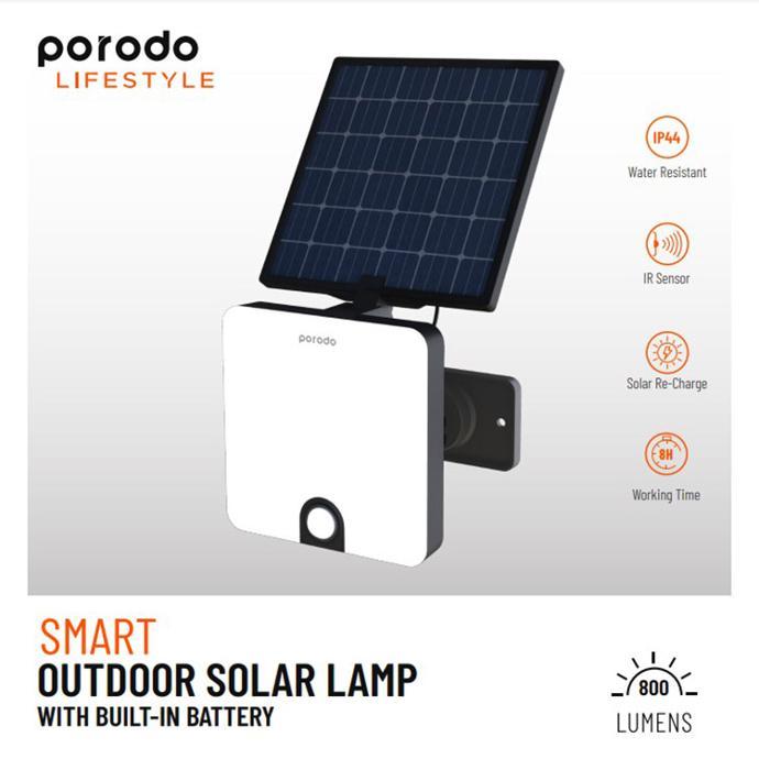 ifestyle By Porodo Smart Outdoor Solar Lamp With Built-in Battery