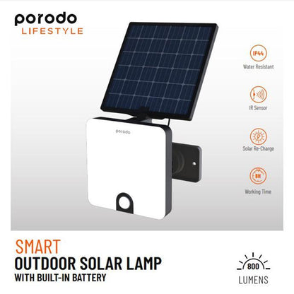 ifestyle By Porodo Smart Outdoor Solar Lamp With Built-in Battery
