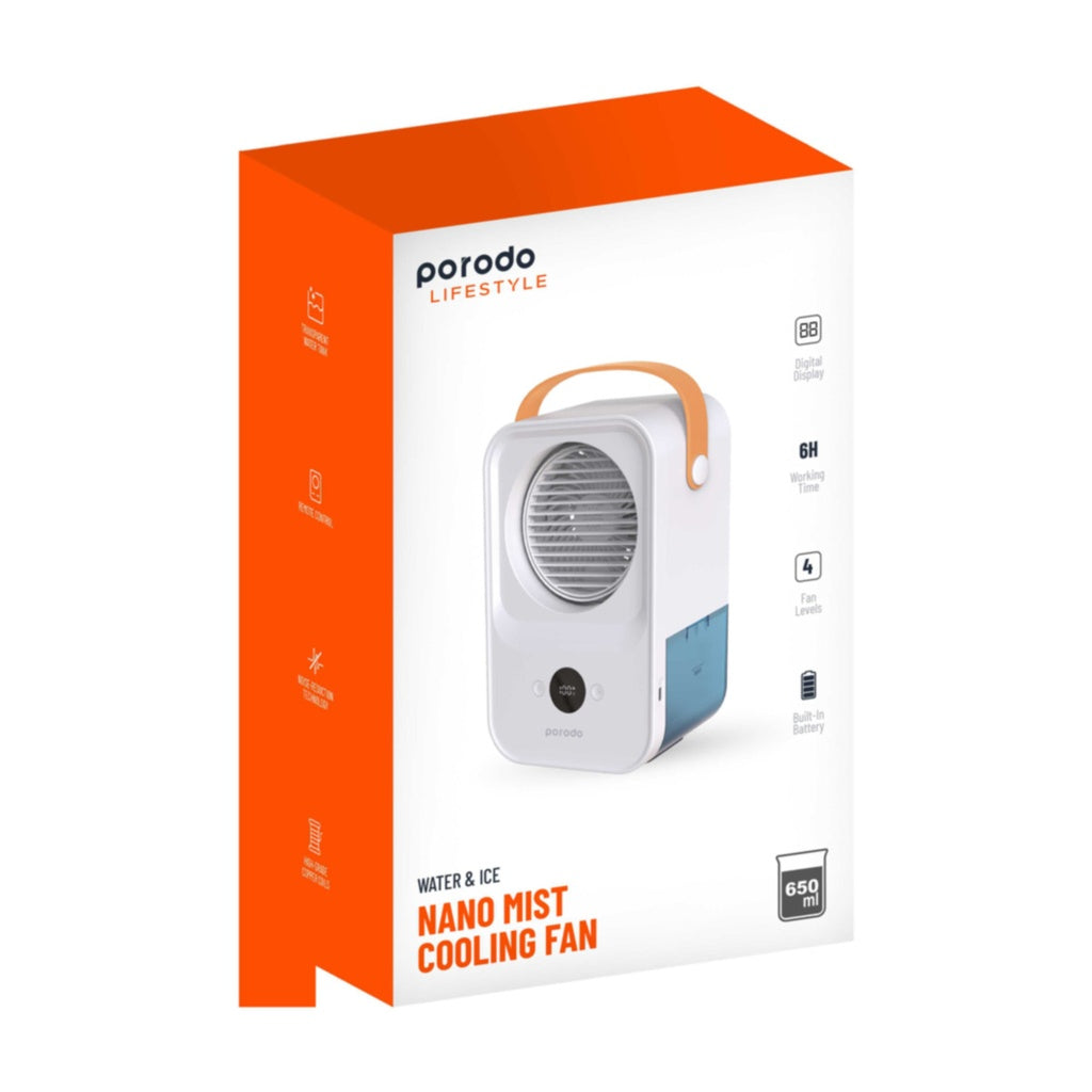 Porodo Lifestyle Water & Ice Nano Mist Cooling Fan