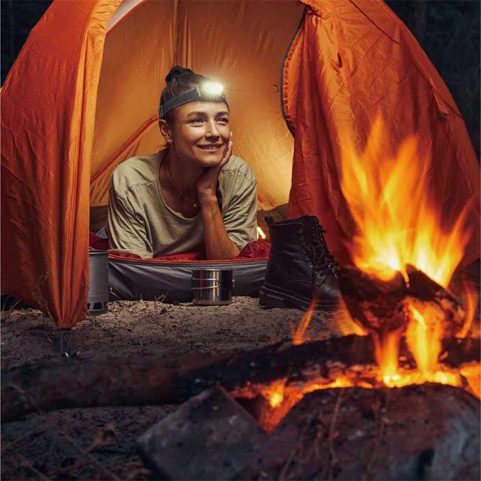 Lifestyle By Porodo Smart Outdoor Headband Light High Beam Light