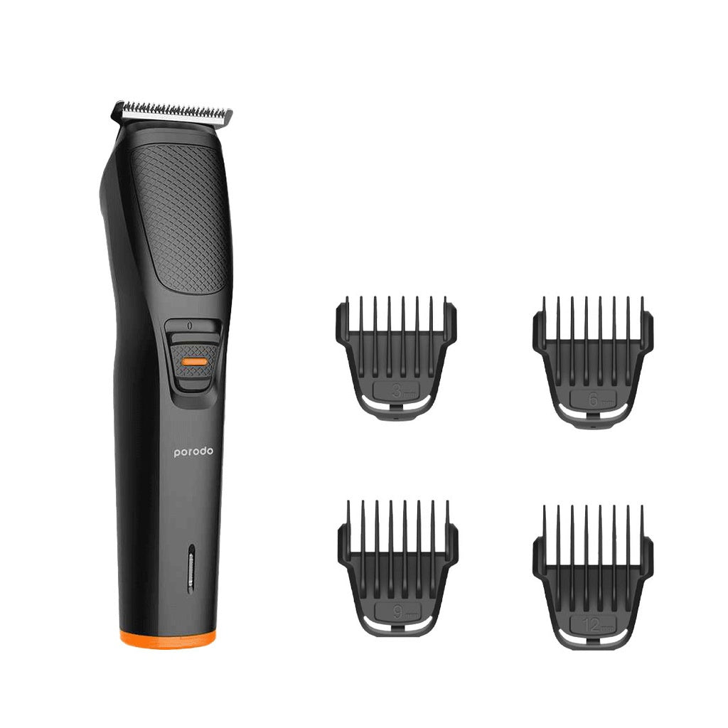Porodo Lifestyle Wide T-Blade Beard Trimmer 4 Combs Included