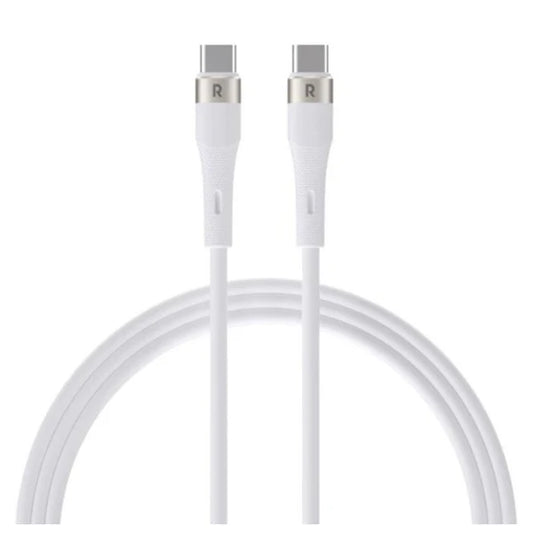 Pawa PVC 60W Data & Quick Charging USB-C to USB-C Cable 1.2m4ft - White