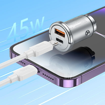 hoco NZ10 Handy PD45W + QC3.0 Car Fast Charging Charger with Type-C