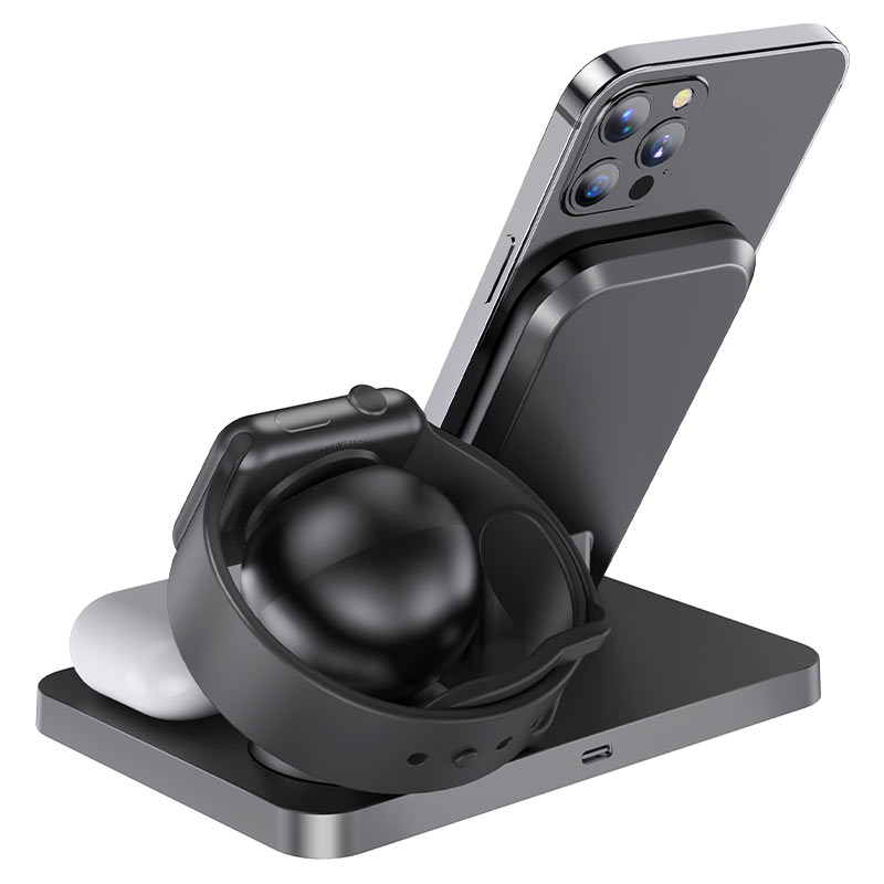 CW33 Ultra-Charge 3-in-1 vertical wireless fast charger