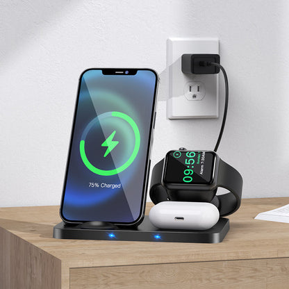 CW33 Ultra-Charge 3-in-1 vertical wireless fast charger