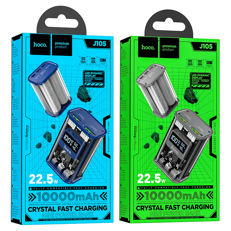 Power bank “J105 Discovery edition” 22.5W 10000mAh
