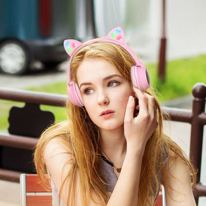 W27 Cat ear wireless headphones