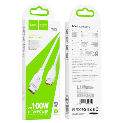 Cable Type-C to Type-C “X93 Force” PD 100W fast charger