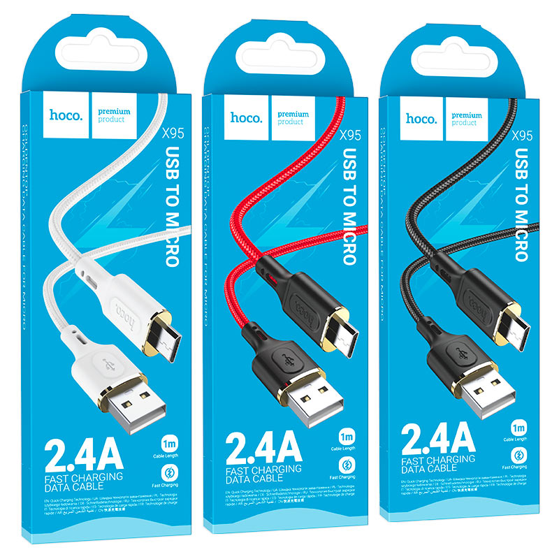 Cable USB to Micro-USB “X95 Goldentop”