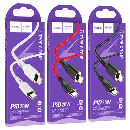Cable Type-C to Lightning “X95 Goldentop” PD 20W fast charge