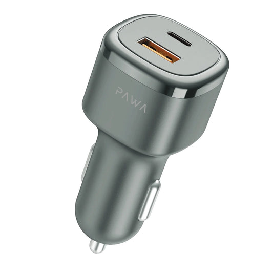 PAWA Solid Car Charger With PD+ QC port 50W