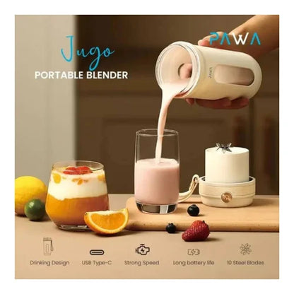 PAWA JUGO PORTABLE BLENDER 350M 80W WHITE PW-PJ523-WH